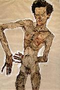 Egon Schiele Standing Male Nude oil painting